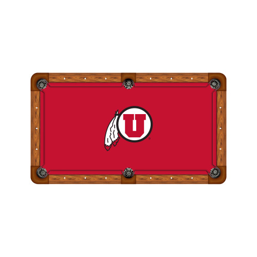 Utah Utes 7'/8' Recreational Billiard Table Felt - Mascot