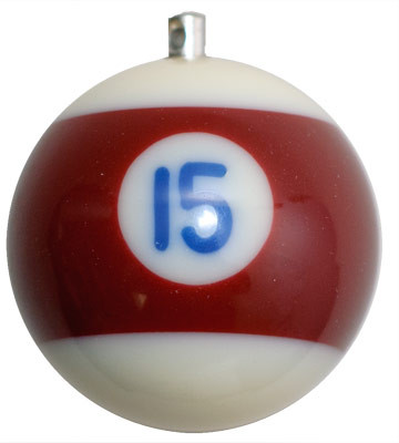 Billiard Ball Christmas Tree Ornaments 15