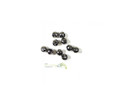 Black Nickel Slotted Tungsten Beads