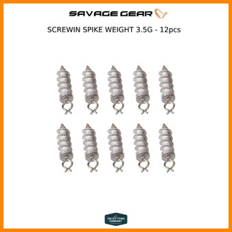 Savage Gear Screw-in Spike Weight 3.5g | 12pcs | Soft Lure Screwin Weights
