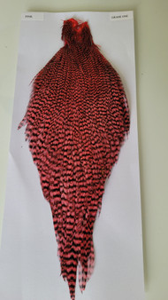 Chevron Grade 1 Cock Cape - Grizzly Pink