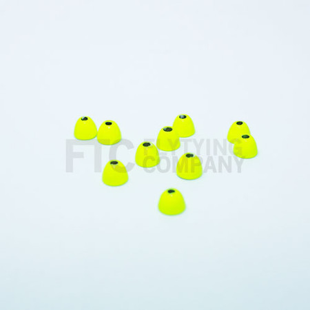 Fluoro Yellow Brass Cone Heads