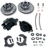 mustang 2 ii front disc brake conversion kit black calipers