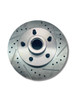 Mopar Front Replacement Disc Brake Rotor, 11", 5 x 4.5" Drilled and Slotted