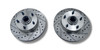 1968–1974 Chevy Nova front disc brake conversion kit drilled slotted rotors