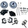 mustang 2 ii front disc brake conversion kit drop spindles black calipers
