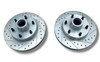 mustang ii 2 front disc brake conversion kit drop spindles 6 lug rotors