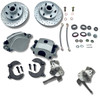 mustang ii 2 front disc brake conversion kit drop spindles 6 lug silver calipers
