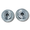 1992–2003 Chevy S10 Rear Disc Brake Conversion Kit drilled and slotted rotors