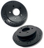 1988-98 Chevy/GMC 3100 OBS Drilled & Slotted Rotors BLACK (FRONT AND REAR)