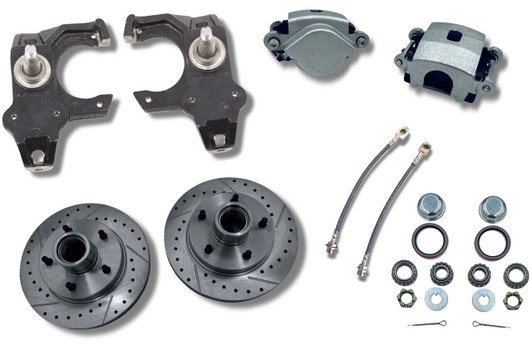 1965-1970 b body front disc conversion kit drop spindles chevy