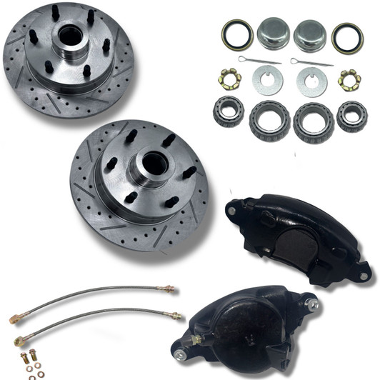 1960-66 Chevy C10 Front Brake Line Kit – Stainless Steel For Disc Conversion – The Stop Shop