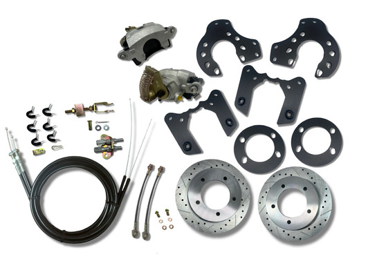 Ford 9" Old Big Ford Bearing Rear Disc Brake Conversion Kit – 5x5.5 w/ e-brake