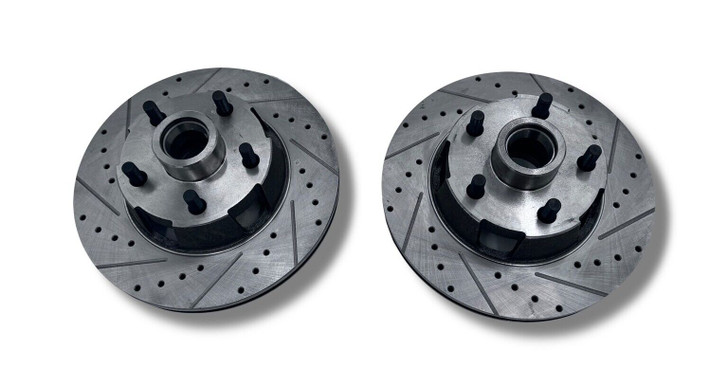 1967-1969 ford mustang v8 front disc brake conversion kit rotors