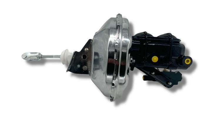 64-72 GM A F X Body 11" Black/Chrome Master Cylinder Brake BoosterDisc/Drum Kit