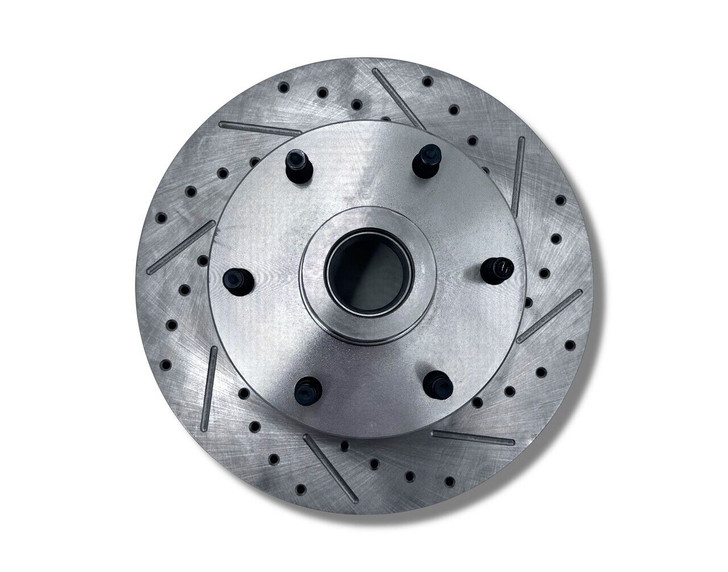 mustang ii 2 front suspension upgrade kit power rack drop spindle 6 lug rotors