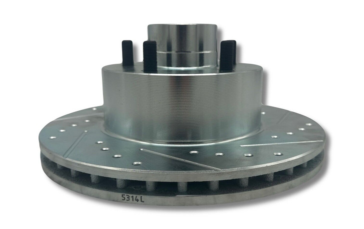 Early Ford Drilled and Slotted Rotors for Front Disc Conversions (PAIR)