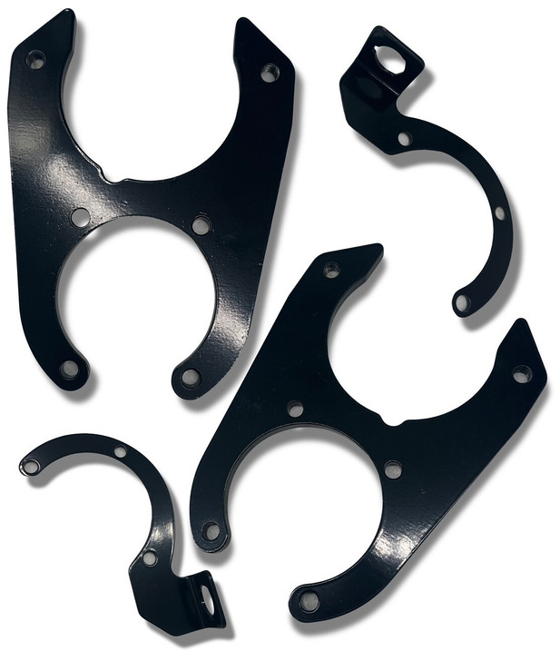 1988-1998 chevy 1500 rear disc brake conversion kit obs black brackets