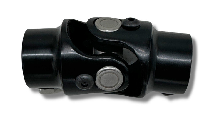 BLACK Steering U-Joint 9/16-26 X 3/4"DD Mustang 2 Manual Rack