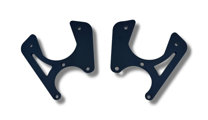 gm 10 12 bolt bolt-on rear disc brake conversion kit bel air black brackets