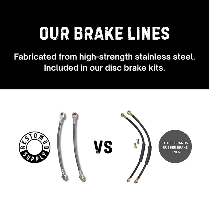 1971-87 K5 Blazer & Jimmy Rear Disc Brake Conversion Kit W E-Brake 6 Lug