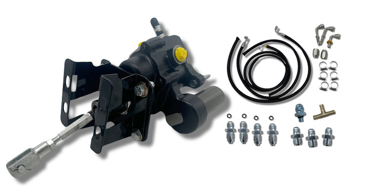 1955-1957 Chevy Bel Air Tri-Five Hydrobooster Power Brake Booster Kit w/ Brackets Hoses Fittings