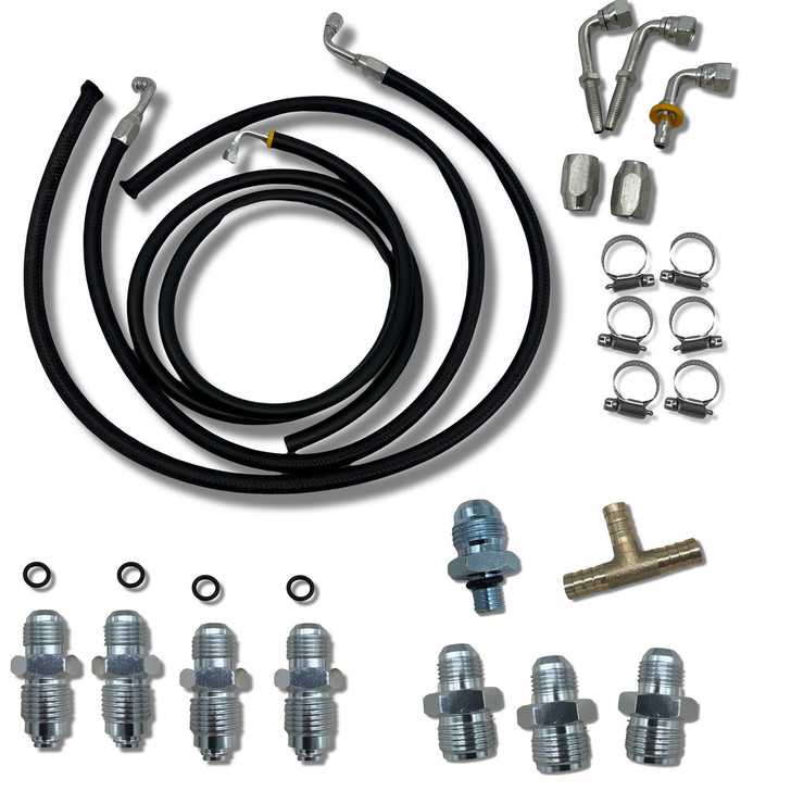 1967–1969 Camaro Firebird Hydrobooster Power Brake Booster Kit w/ Brackets Hoses Fittings