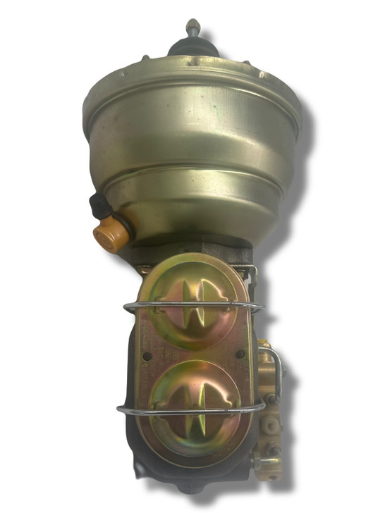 Universal 8" Dual Power Brake Booster 1-1/8" Master Cylinder PV4 Disc/Disc Valve