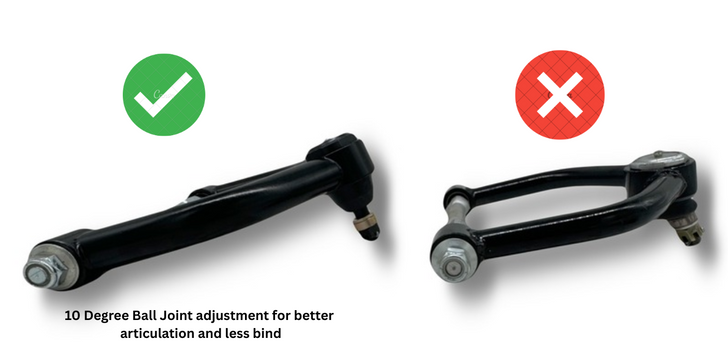 Mustang 2 II Tubular Control Arms Air Bag Suspension Upper & Lower A-Arms Kit