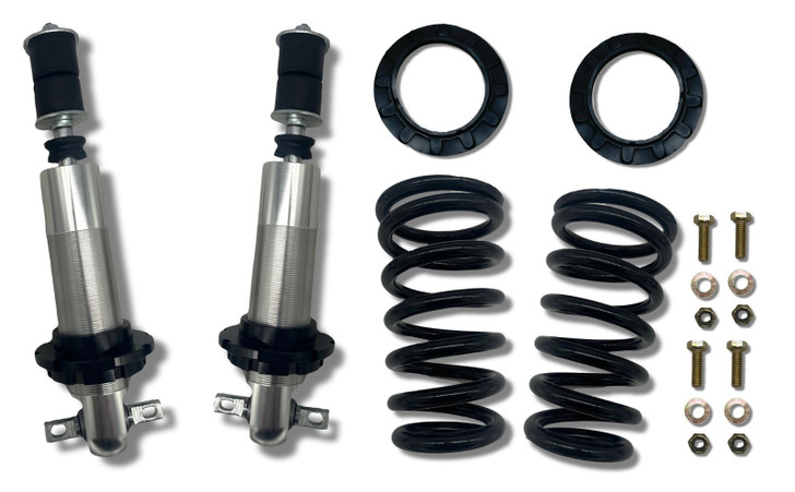 Mustang2  II Complete Front End Kit Coilovers 450lb Springs 2" Drop Spindles