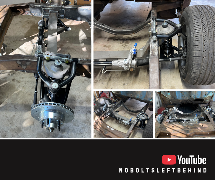 Budget Mustang 2 Front Suspension IFS Kit 1953–1956 Ford F100, Coil Shock Power Stock 5x4.5