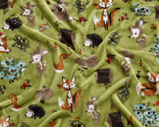 Woodland Animals Baby Blanket