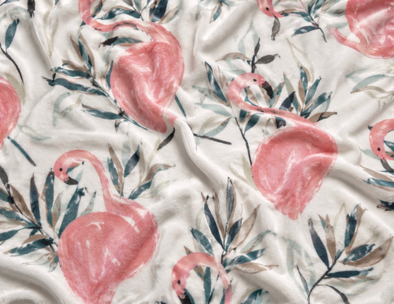 Pink Flamingos Baby Blanket