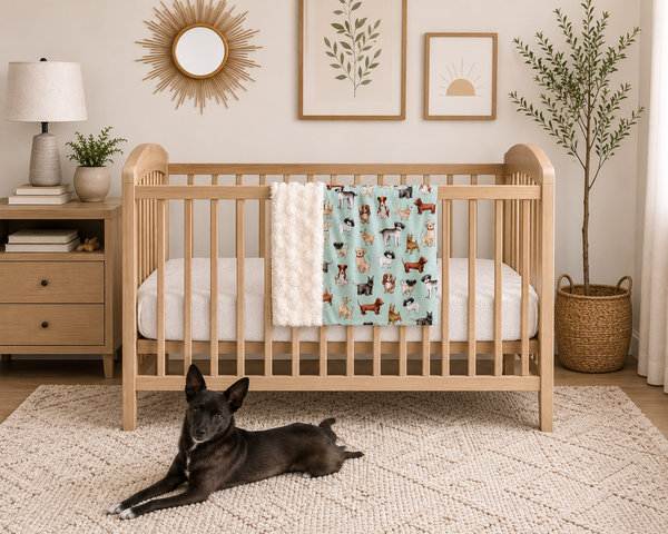 Cute Puppies Baby Blanket