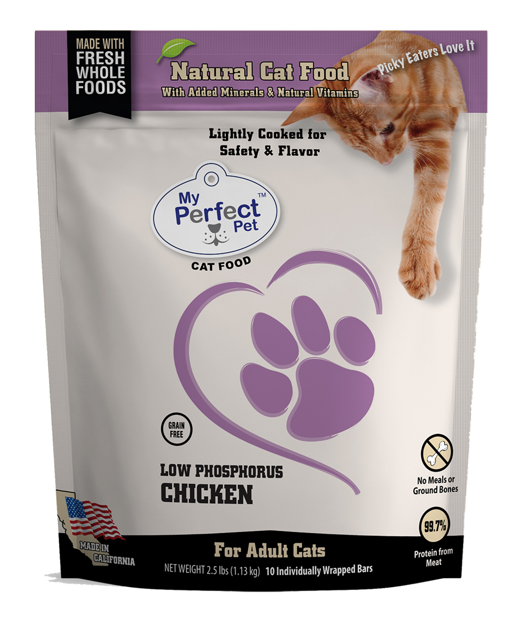 low phosphorus raw cat food