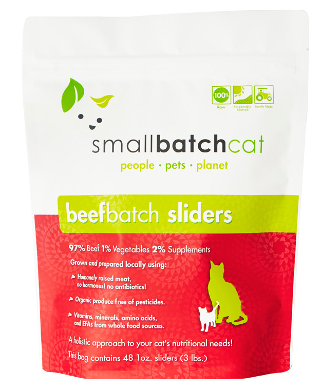 Small Batch Beef Sliders For Cats 3 Lb Excel Pet Pantry