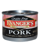 Evanger's Grain-Free Food for Dogs & Cats - Pork, 6 oz. can