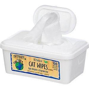 Earthbath Hypoallergenic Cat Wipes (100 ct)