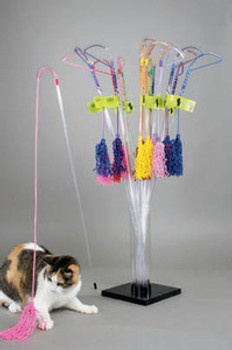 VEE PURRfect Curly Cat Toy (ASST colors) VEE PURRfect Curly Cat Toy (ASST colors)