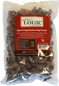 Nature's Logic Beef Lung Treats, 1 lb. bag