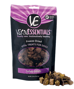 Vital Essentials Turkey Giblets Treats, 2 oz.