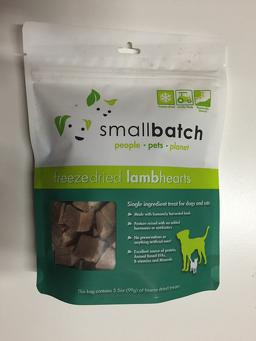 Small Batch Freeze Dried Lamb Heart Treats, 3.5 oz.