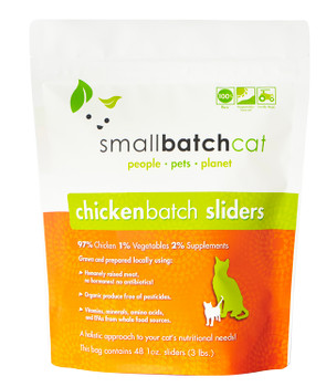 Small Batch Chicken Sliders for Cats, 3 lb. Small Batch Chicken Sliders for Cats, 3 lb.