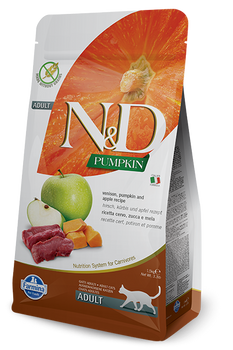 Farmina N&D Grain Free Venison, Pumpkin & Apple Cat, 3.3 lb.