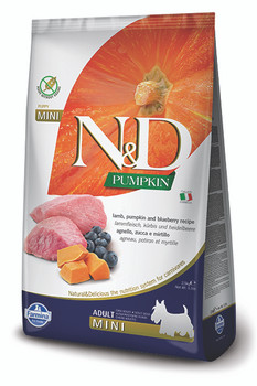 Farmina N&D Lamb, Pumpkin & Blueberry Dog Food, Mini Size, 5.5 lb.
