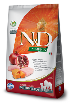 Farmina N&D Chicken Pumpkin & Pomegranate, Med/Maxi Size, 26.4 lb. 