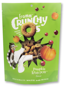 Fromm Crunchy O's Pumpkin Kran Pow Dog Treat, 6 oz.