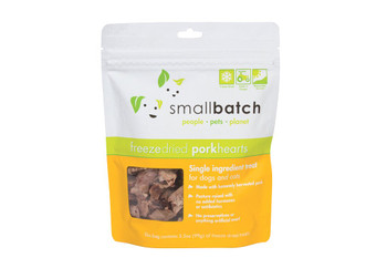 Smallbatch Freeze Dried Pork Heart Treats, 3.5 oz.