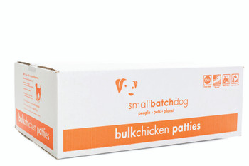 SmallBatch Chicken Patties for Dogs, Bulk, 18 lbs.