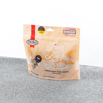 Primal Liver Laugh Love Dog Treats, 1.5 oz.